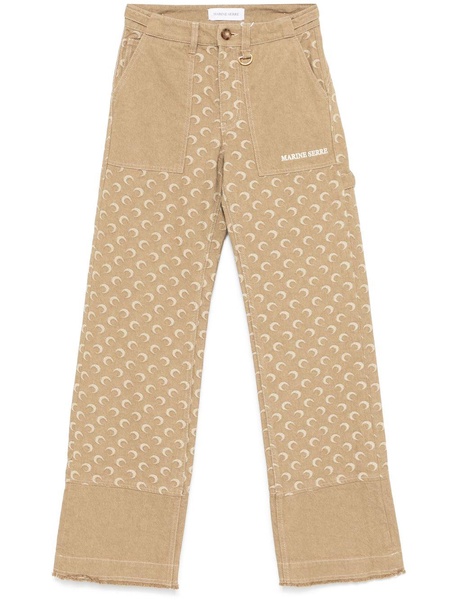 Moon Jacquard Twill trousers