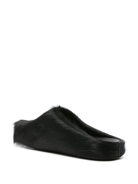 Black Fussbett Sabot Mules