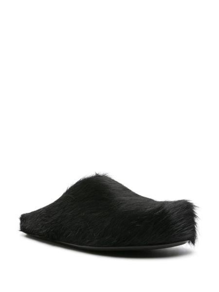 Black Fussbett Sabot Mules