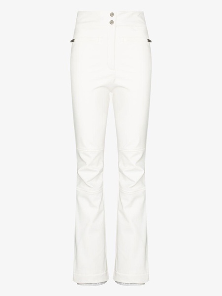 White Diana Straight-Leg Ski Trousers