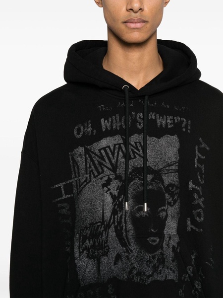 x Future graphic-print cotton hoodie