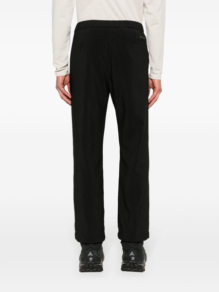 Black PE Light Straight-Leg Trousers