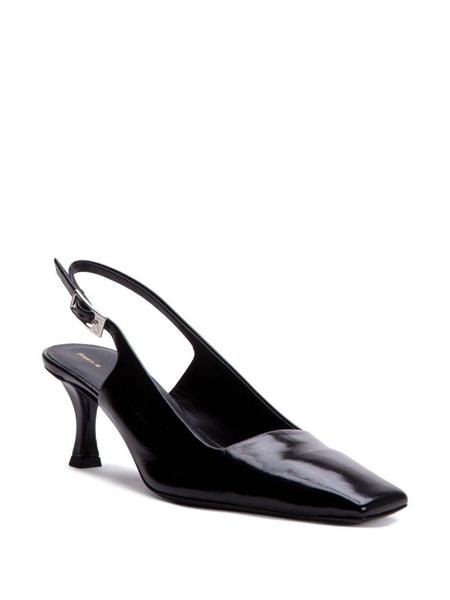 slingback leather pumps