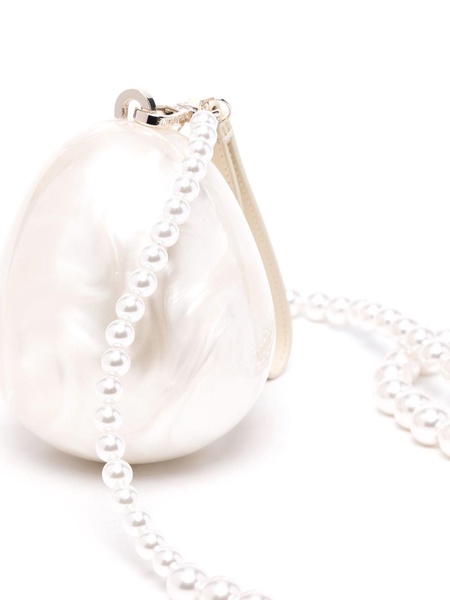 Simone Rocha Micro Egg Bag W/ Pearl Crossbody Bags