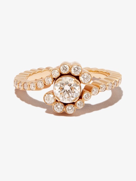 18K yellow gold Monica diamond ring