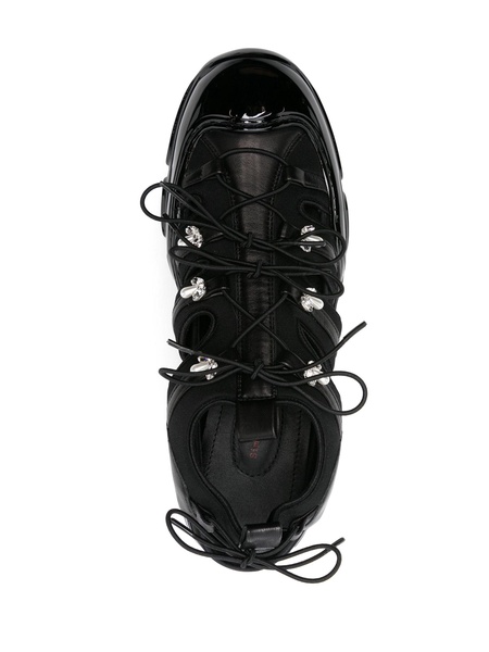 Black Tracker Cut-Out Sneakers