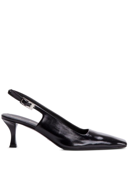 slingback leather pumps