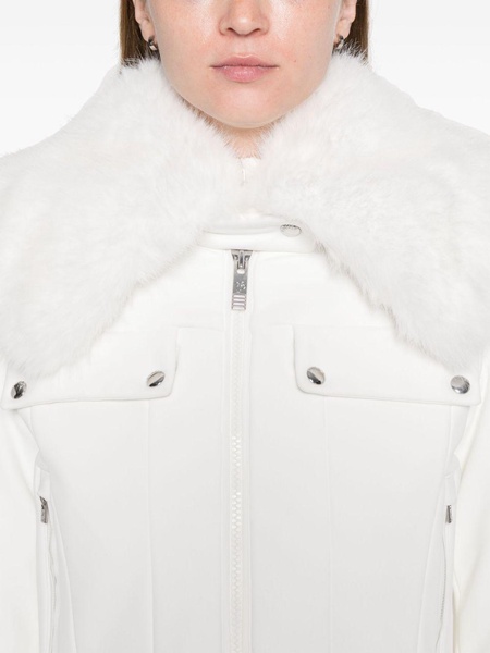 Faux Fur-Collar Zipped Ski Jacket