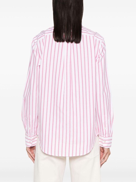 Polo-Pony-motif striped shirt