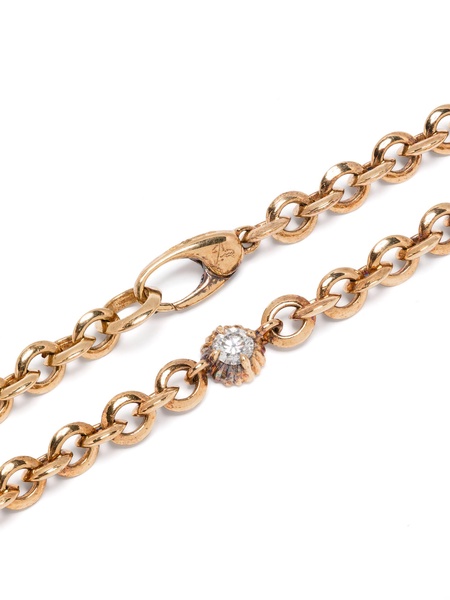 18K Yellow Gold Micro-Link Chain Bracelet