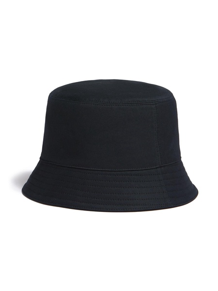 Black Logo-Embroidered Bucket Hat