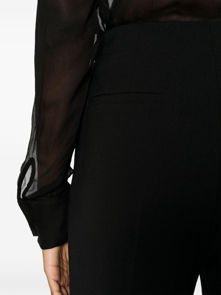 Black Lucia Straight-Leg Trousers