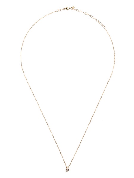 14K Yellow Gold Diamond Pendant Necklace