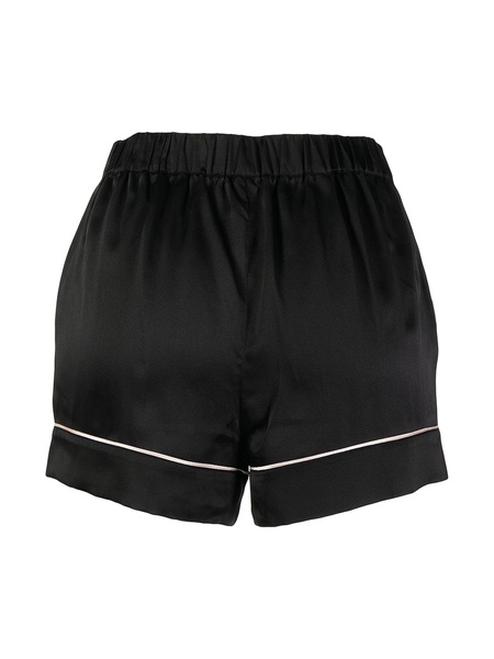 Black Silk Pyjama Shorts