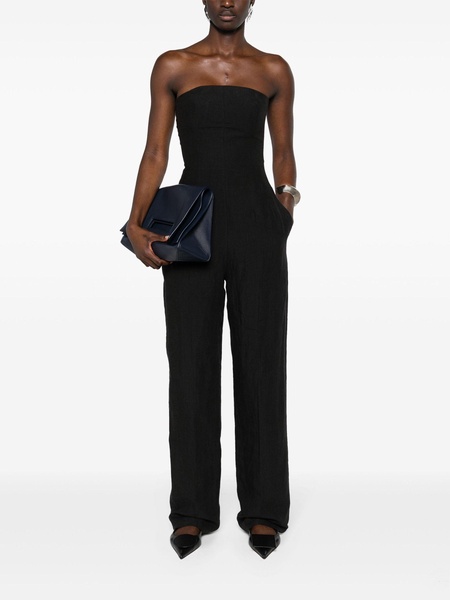 Black Ita Linen Jumpsuit