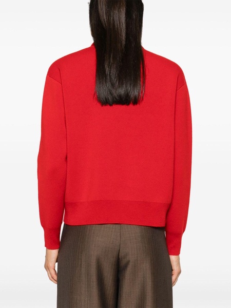 Red Halvar Polo Sweater