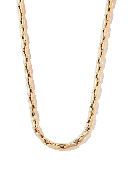 14K yellow gold small chain necklace