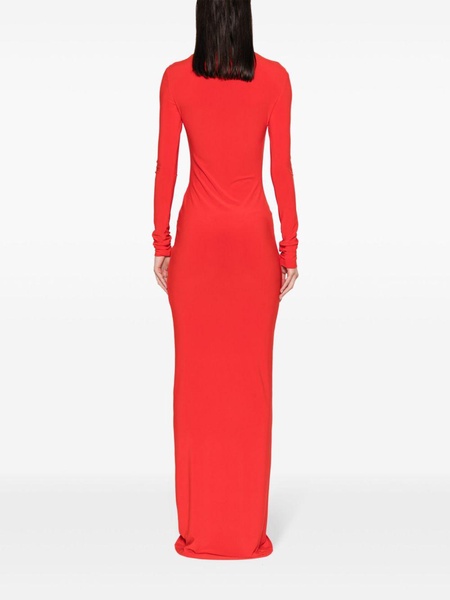 Red Jersey Maxi Dress