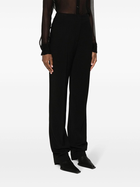 Black Lucia Straight-Leg Trousers