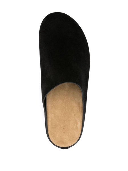 Black Hugo Suede Mules