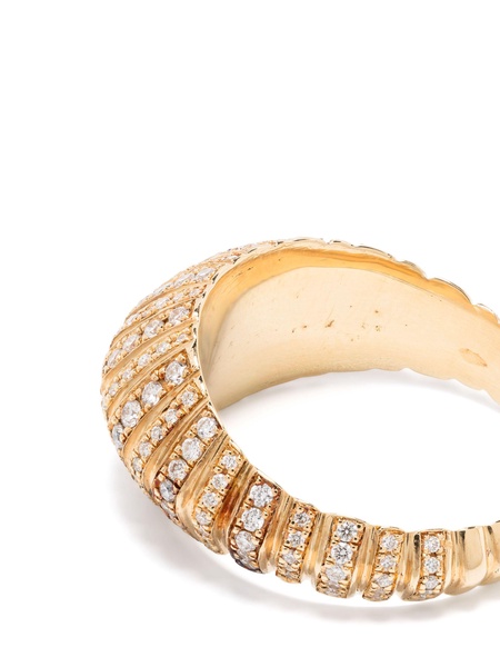 18K Yellow Gold Diamond Ring