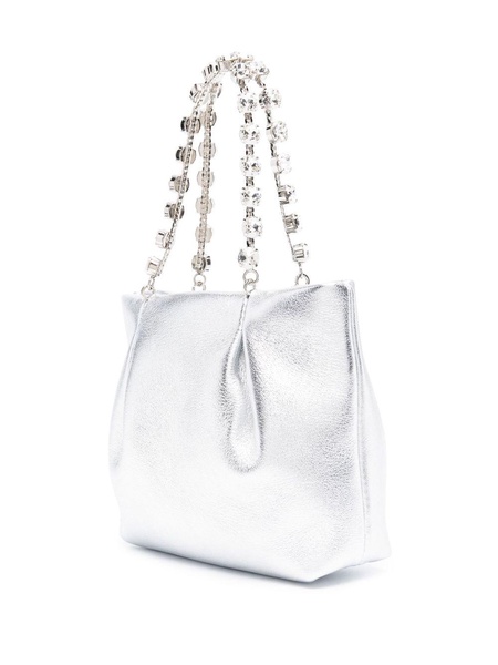 Silver Galactic Crystal Leather Mini Bag