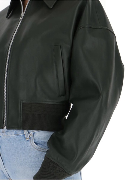 Bottega Veneta Leather Bomber Jacket