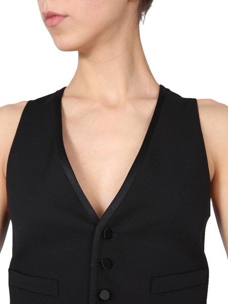 Saint Laurent Short Tuxedo Vest