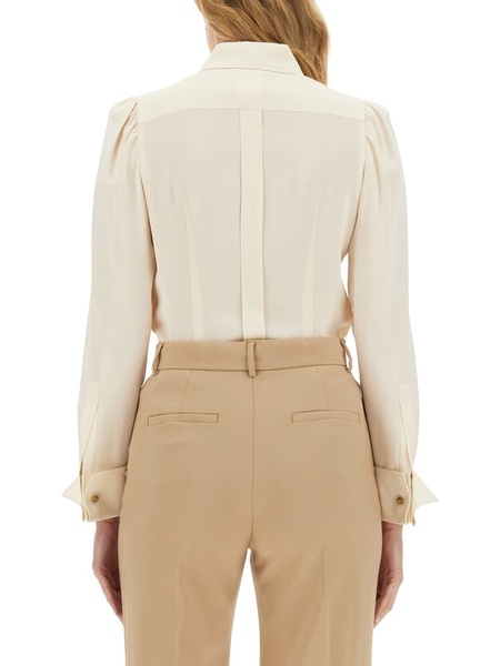 Max Mara Pussy-Bow Long-Sleeved Shirt