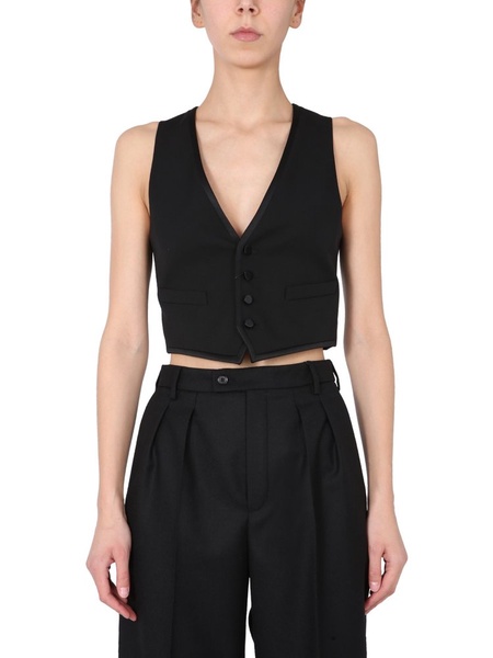 Saint Laurent Short Tuxedo Vest