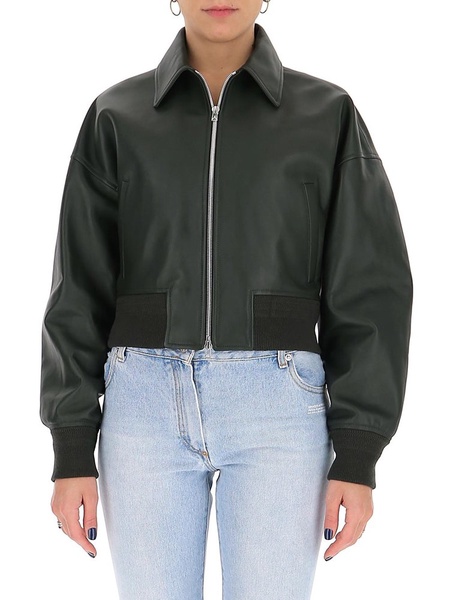 Bottega Veneta Leather Bomber Jacket