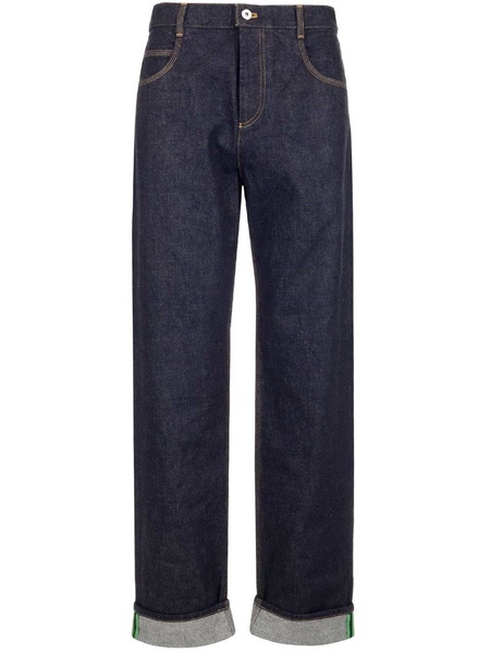 Bottega Veneta Turn-Up Hem Straight Leg Jeans