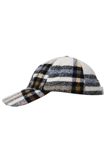 Isabel Marant Logo-Embroidered Checked Baseball Cap