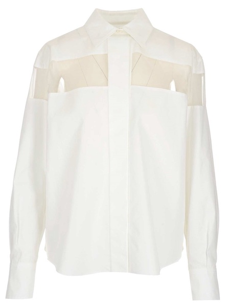 Valentino Sheer Panelled Shirt