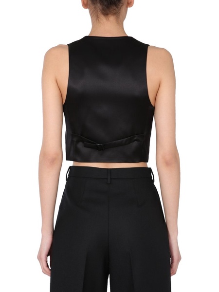 Saint Laurent Short Tuxedo Vest