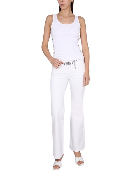 Michael Michael Kors Low-Rise Chain-Linked Flared Trousers