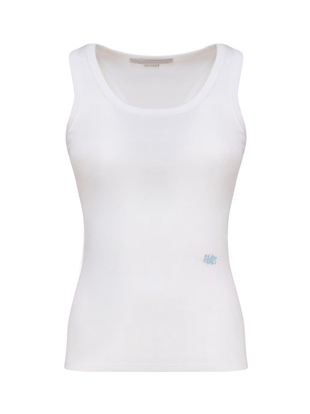 Stella Mccartney Logo Embroidered Tank Top