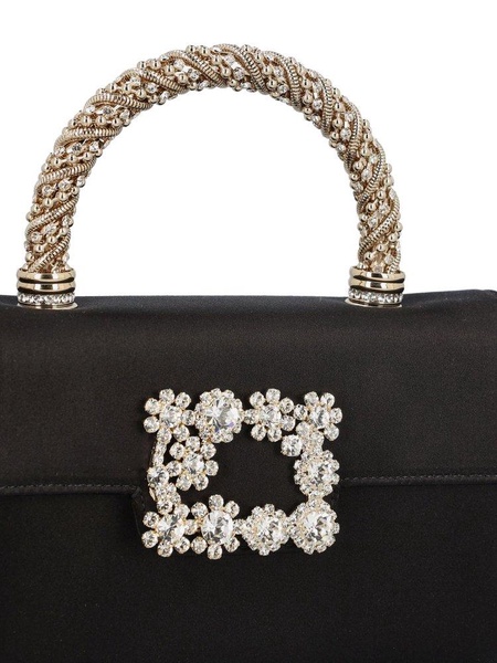 Roger Vivier Embellished Foldover Top Tote Bag