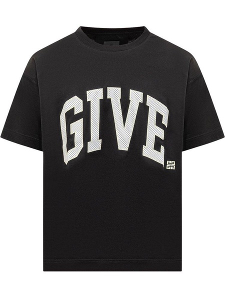 Givenchy Logo Embroidered Crewneck T-Shirt