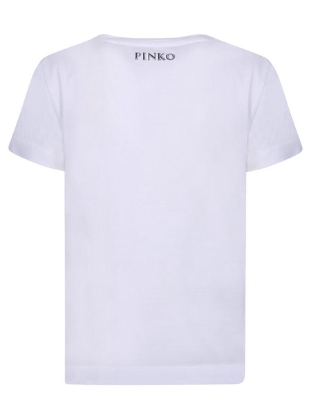 Pinko Graphic Printed Crewneck T-Shirt