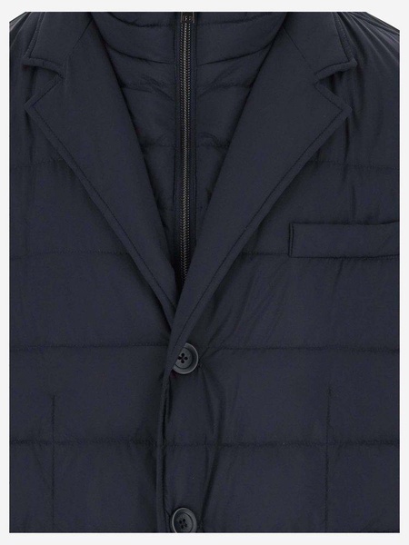 Herno Layered Effect Quilted Coat