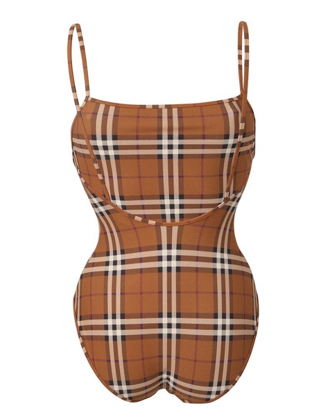 Burberry Checked One-Piece Swimsuit