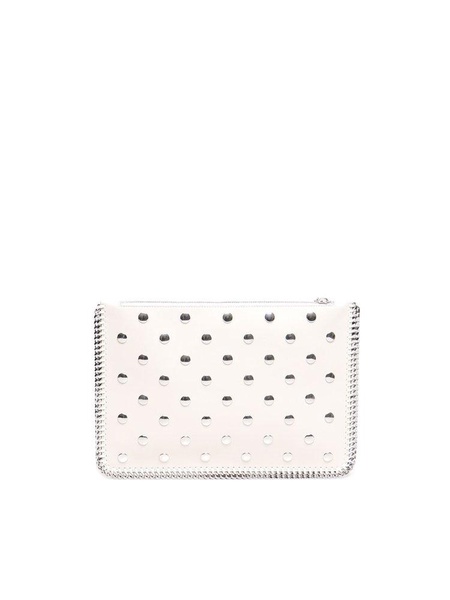 Stella McCartney Falabella Studded Zippered Pouch Bag