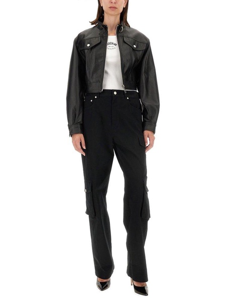 Moschino Jeans Long-Sleeved Zipped Jacket