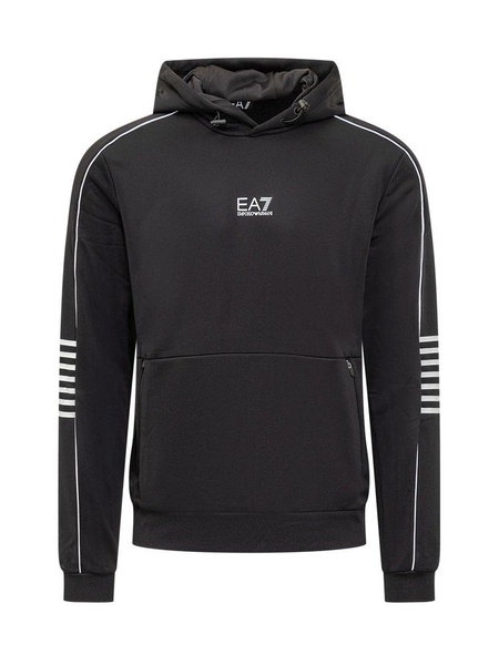 Ea7 Emporio Armani Logo-Printed Hoodie