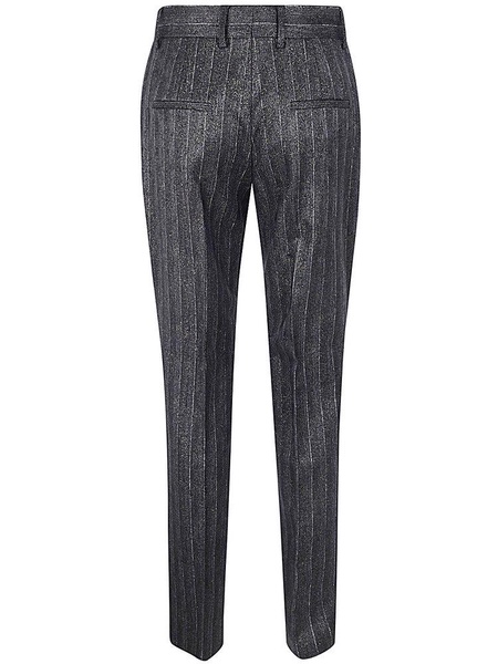 Alberta Ferretti Lurex Pinstripe Trousers