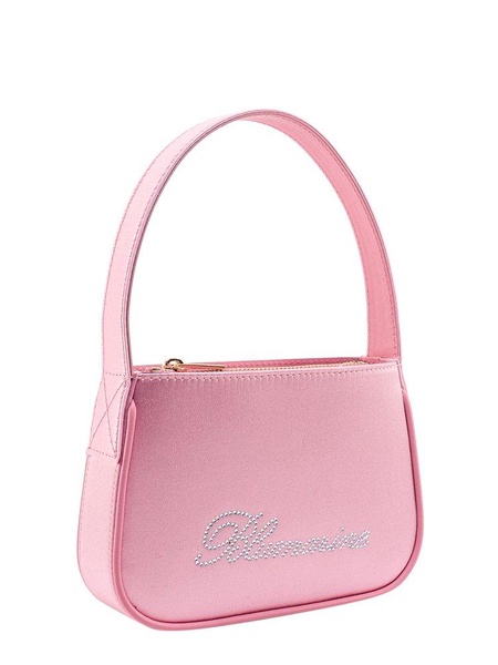 Blumarine Logo Rhinestone Embellished Shoulder bag