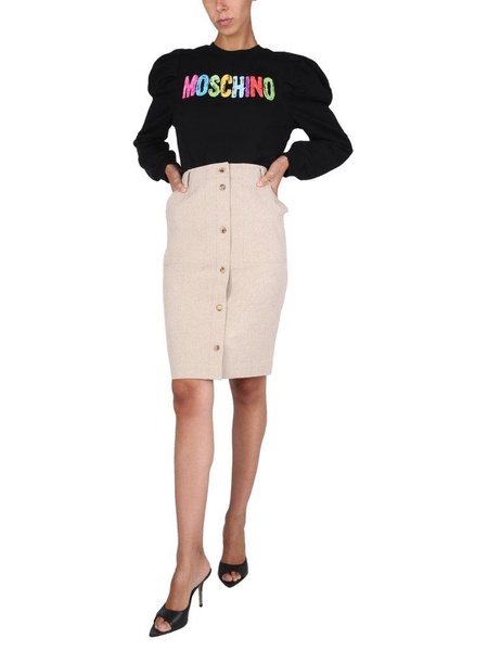 Moschino Safari Buttoned Skirt