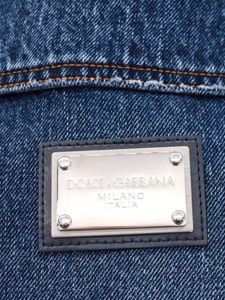 Dolce & Gabbana Logo Plaque Denim Jacket