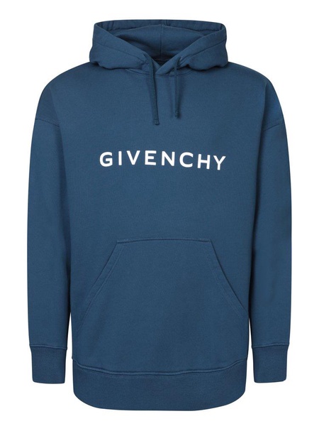 Givenchy Logo Print Drawstring Hoodie